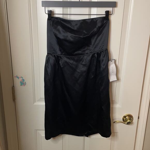 J. Crew silk strapless black dress NWT 8P - Picture 4 of 7
